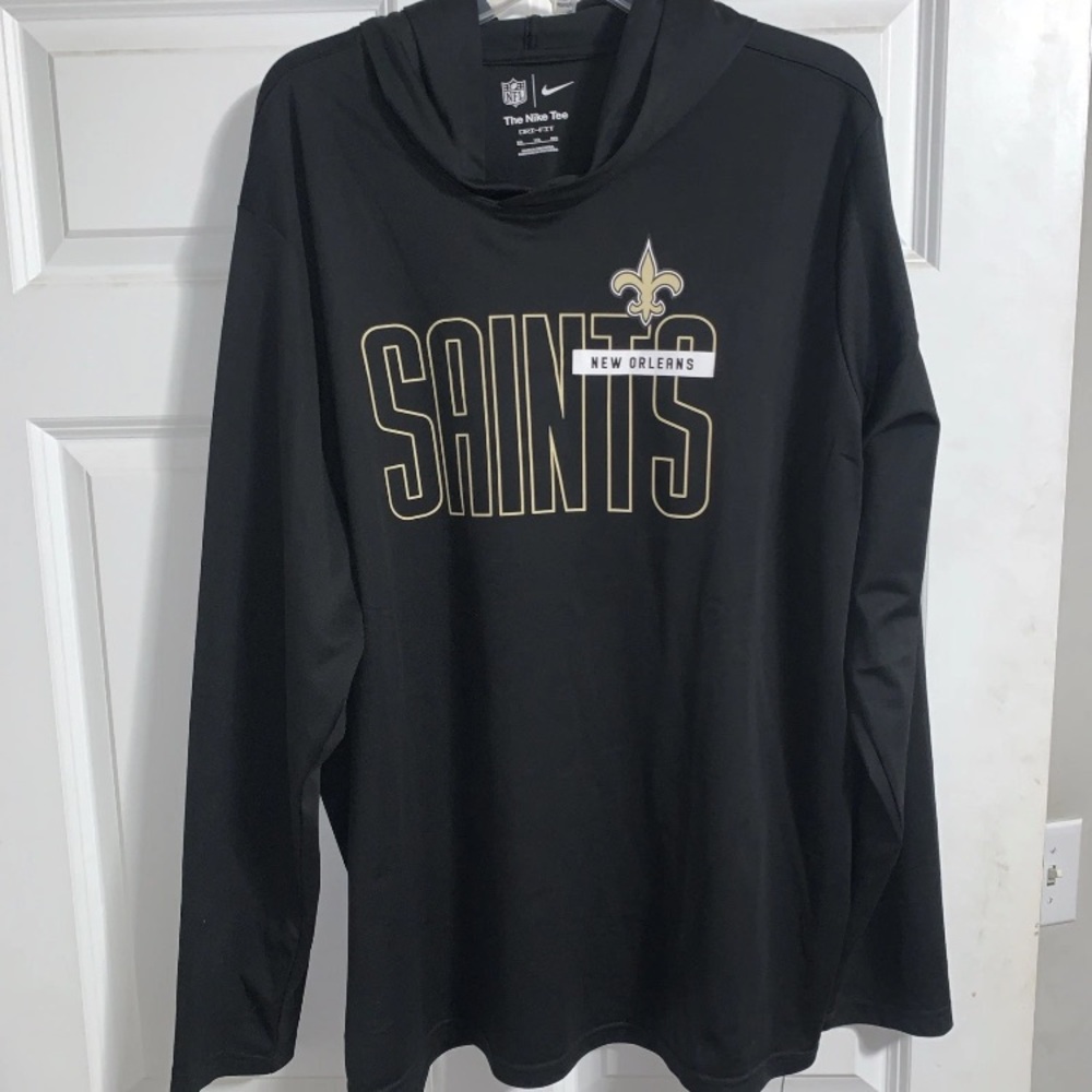Nike Black New Orleans Saints Dri-FIT Hoodie